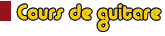cours de guitare